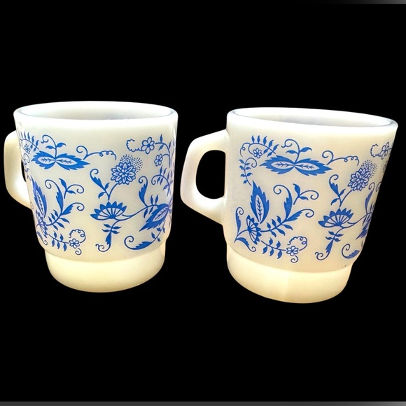 VINTAGE TERMOCRISA FLORAL MUGS - Picture 1 of 5